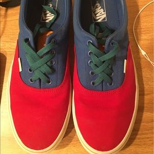 Multi colored vans size 10.5
